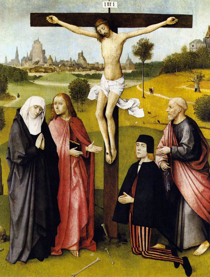 Crucifixion avec un donateur