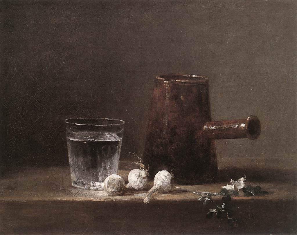 Verre d'eau et de cruche