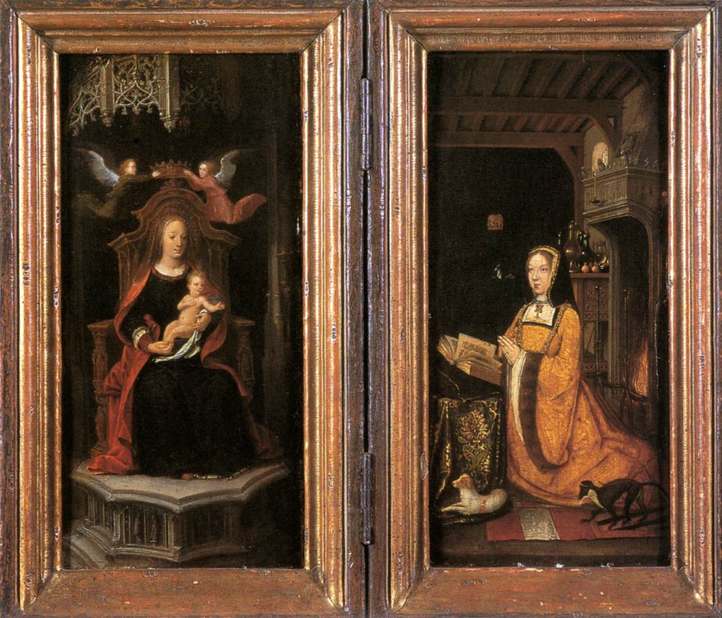Diptych with Daisy of Austria Adoring