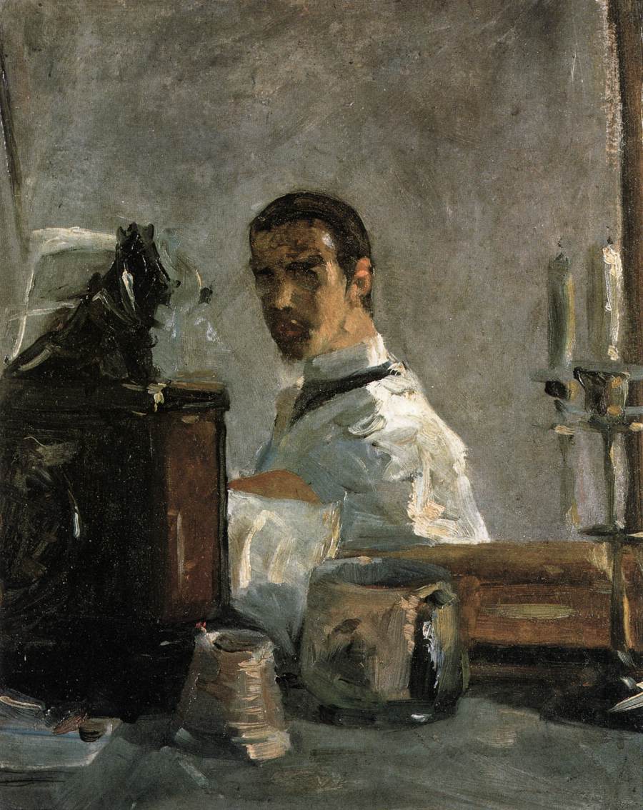 Auto-Portrait devant un miroir