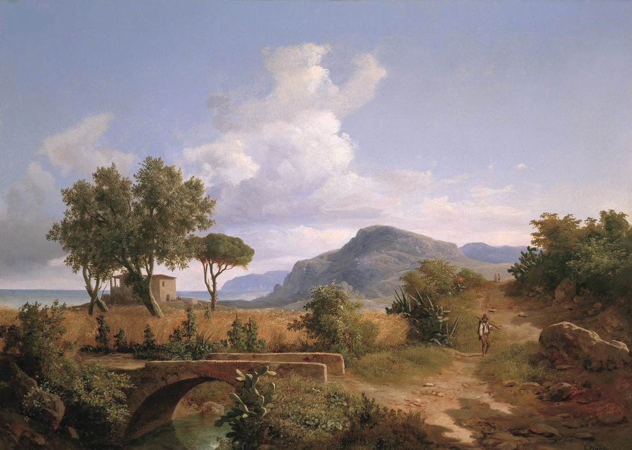 Landscape with a Traveler on a Road