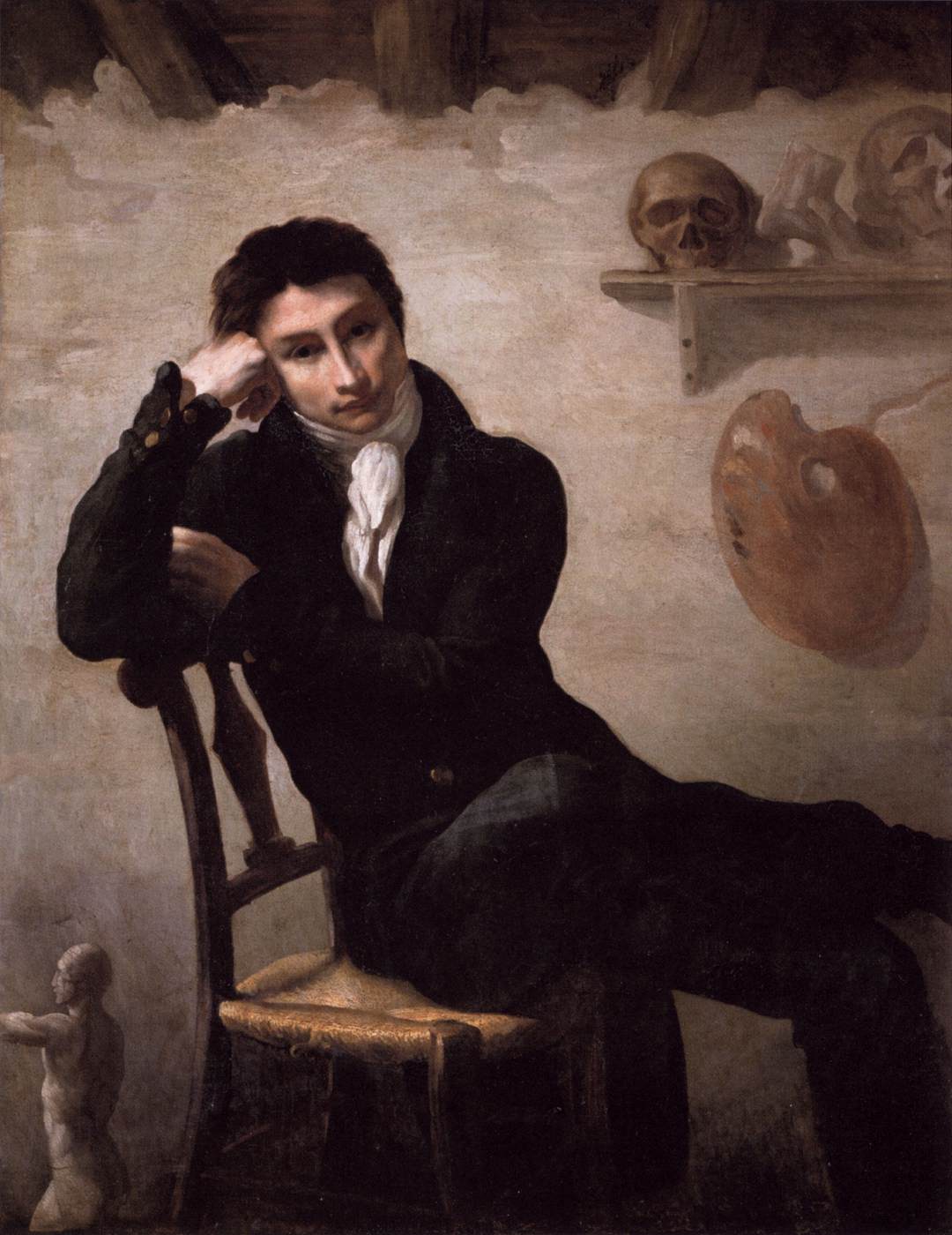 Porträt eines Künstlers in seinem Studium