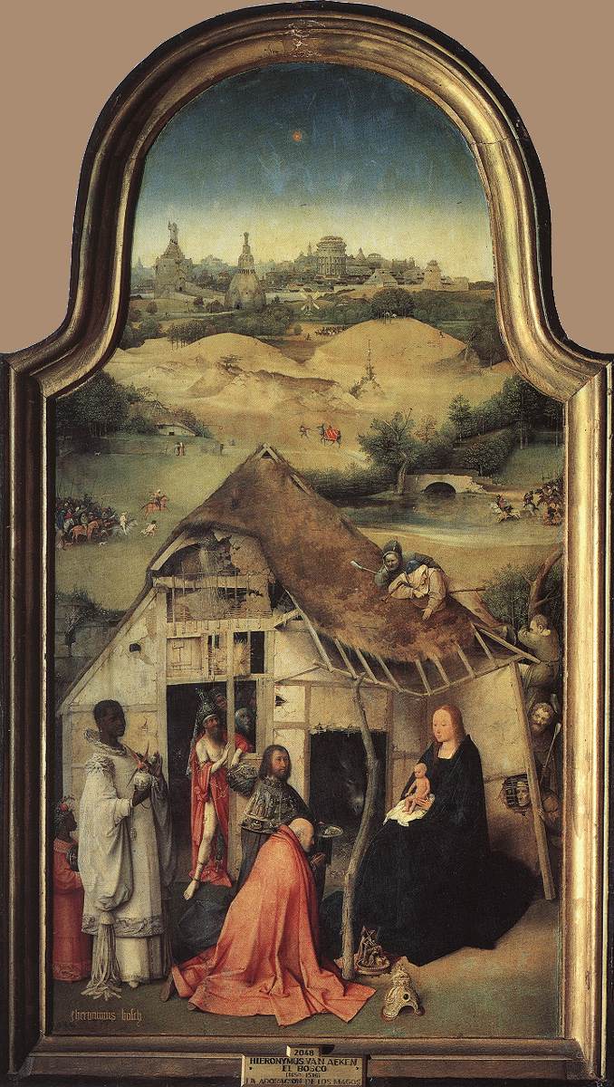 Adoración de Los Reyes Magos (panel central)
