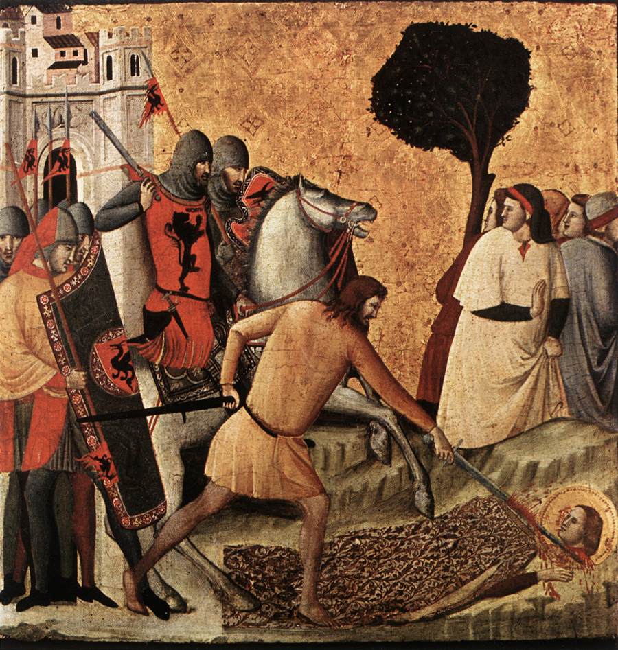 Scene della vita di San Columba (decapitazione di San Columba)