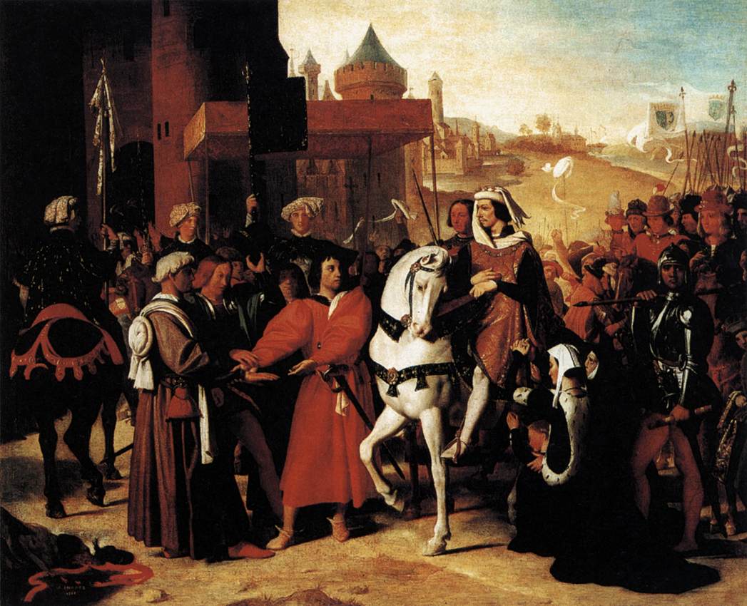 L'ingresso del futuro Carlos V a Parigi nel 1358