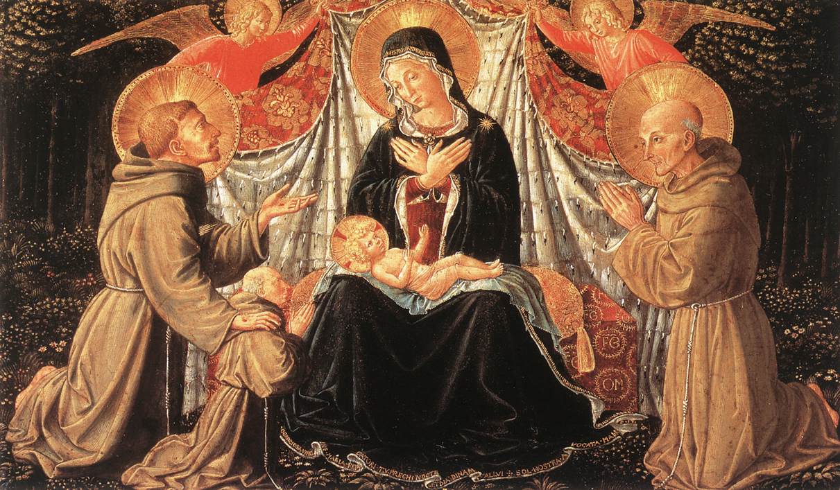 The Virgin and the Child con San Francisco e Bernardine e Fray Jacopo