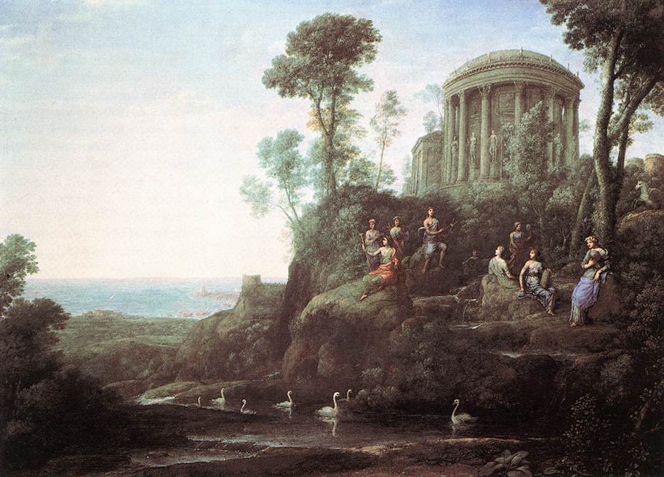 Apollo og muses på Mount Helion (Parnassus)