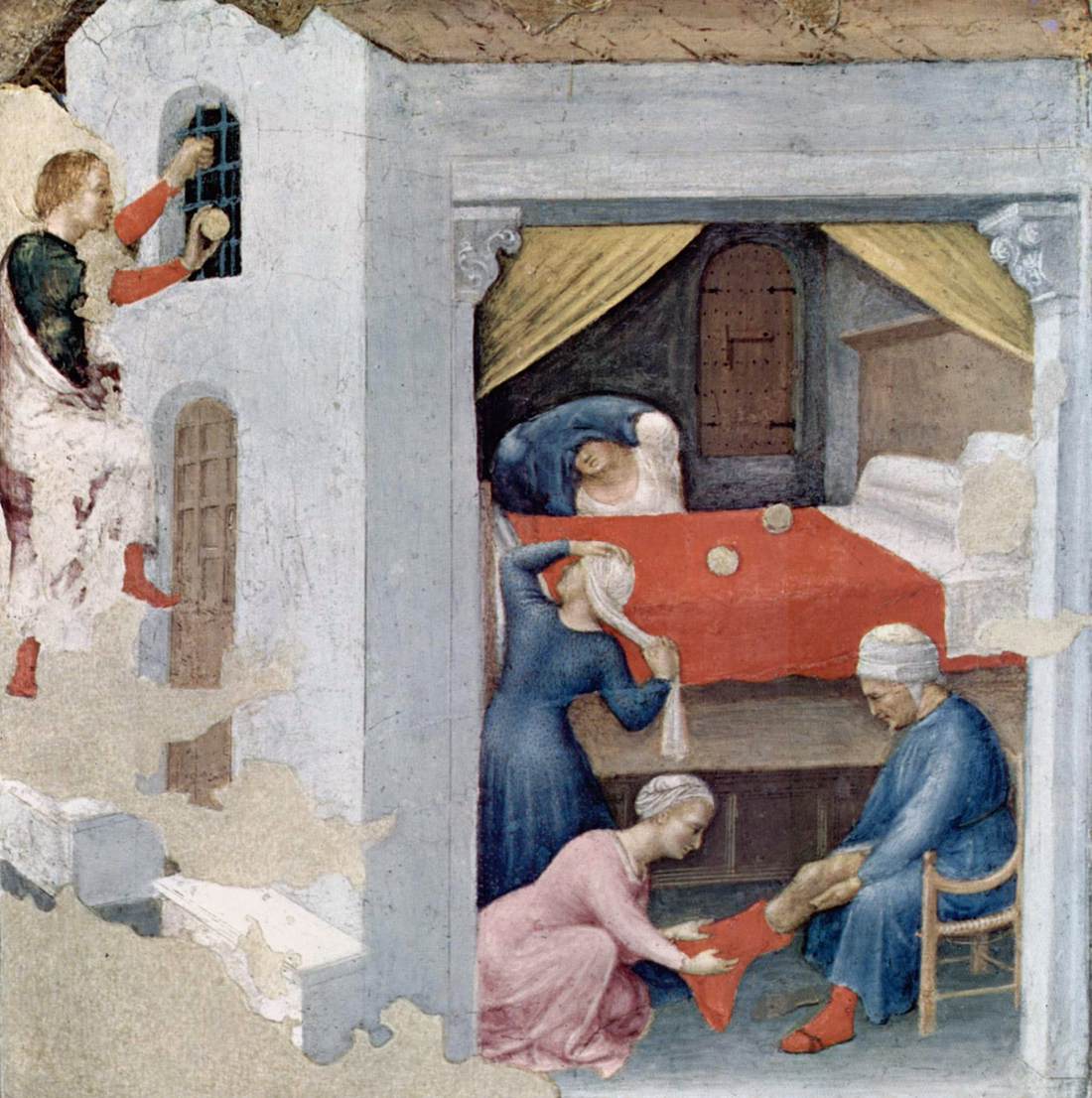 Quaratesi Polyptych: Saint Nicholas and Three Poor Maidens