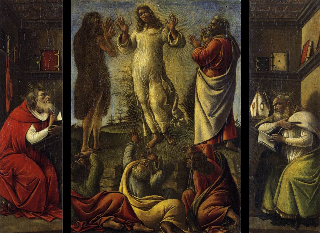 La transfiguration, San Jerónimo et San Agustín