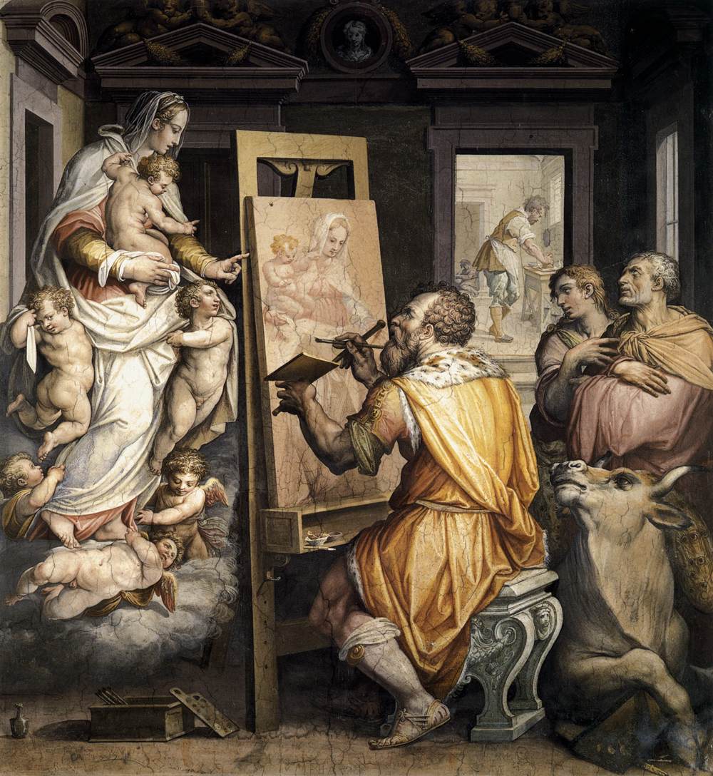 San Lucas Pintando a La Virgen