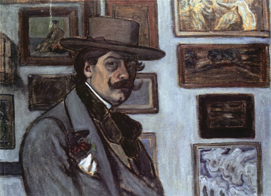 Self -portrait w brązowym kapeluszu