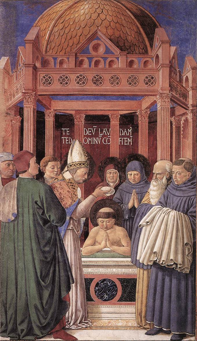 Baptism of Saint Augustine (Scene 11, East Wall)