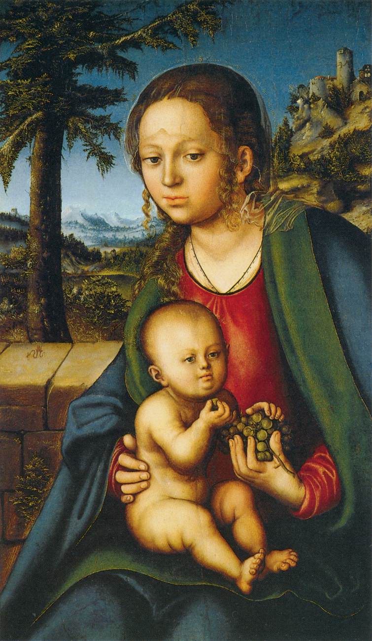 Madonna and Child with a Bunch of Grapes