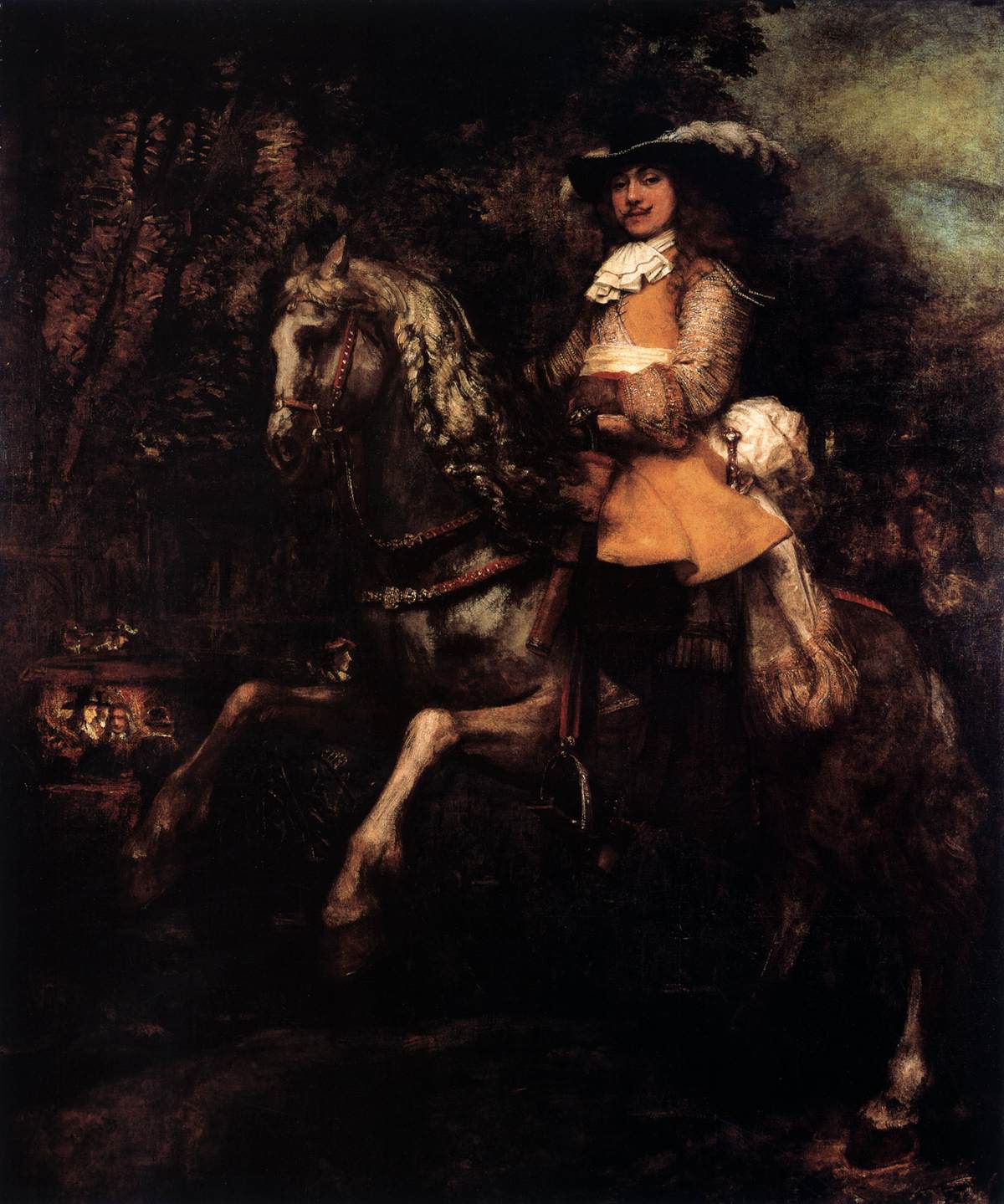 Frederik Rihel on Horseback