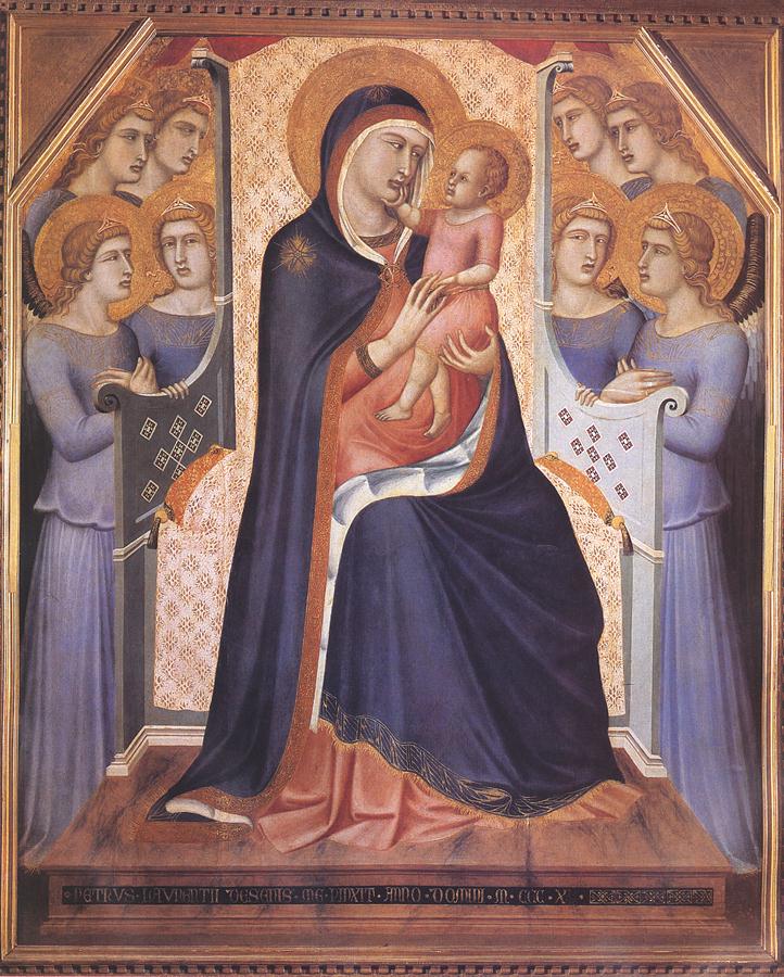 The Virgin Enthroned with Angels