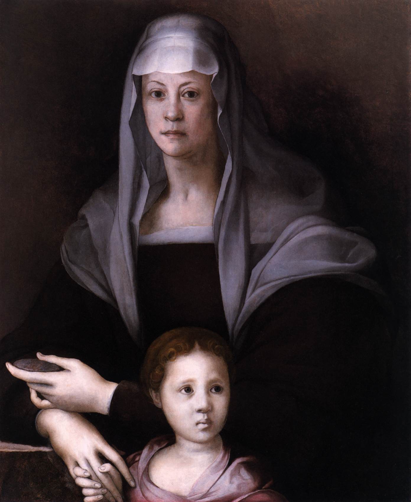 María Salviati con Giulia de Medici