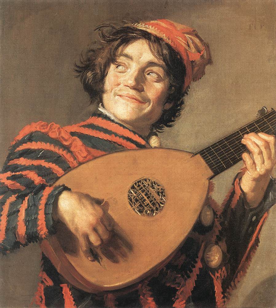 Jester Playing a Lute