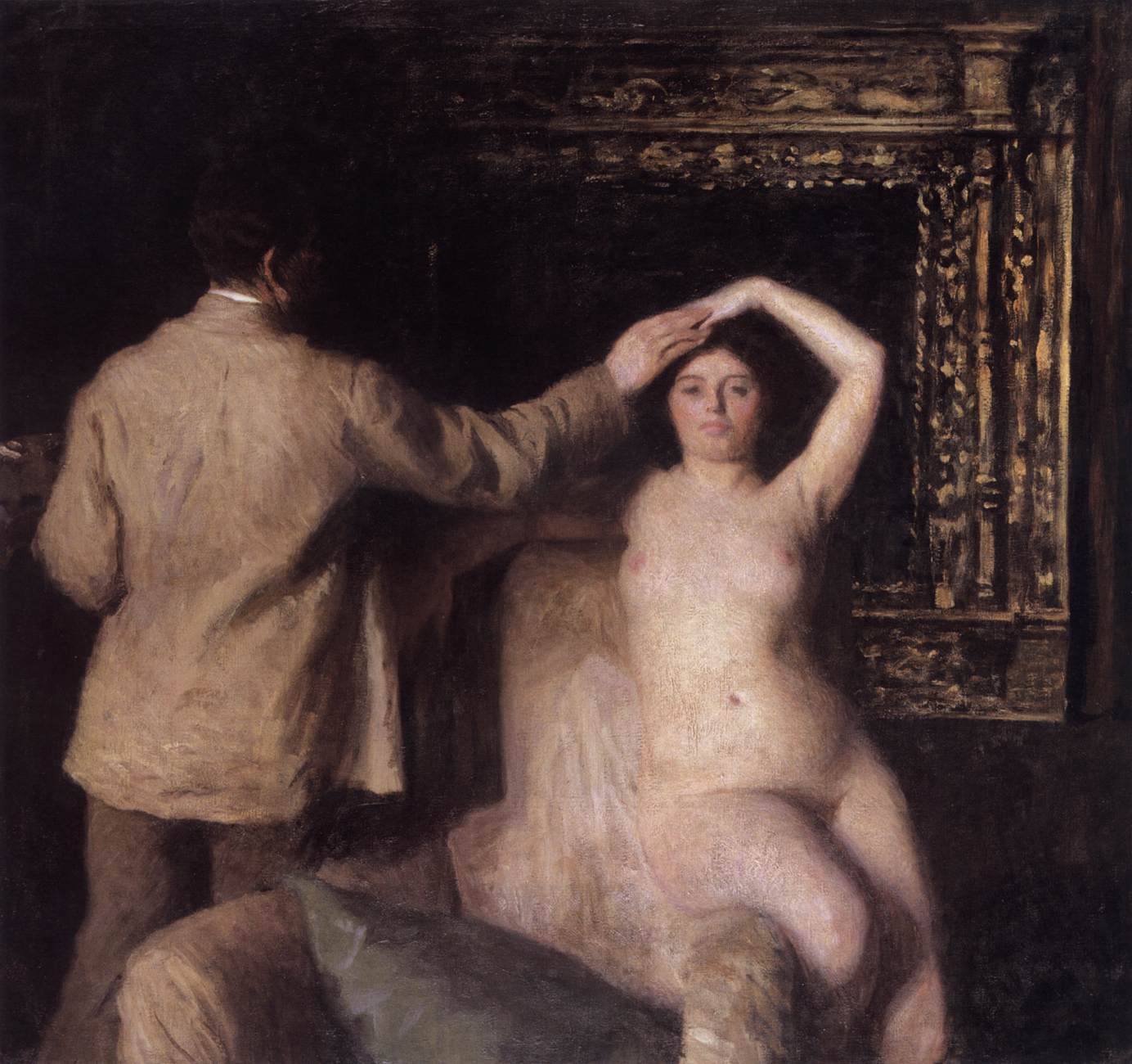 Painter and Model (In Atelier)