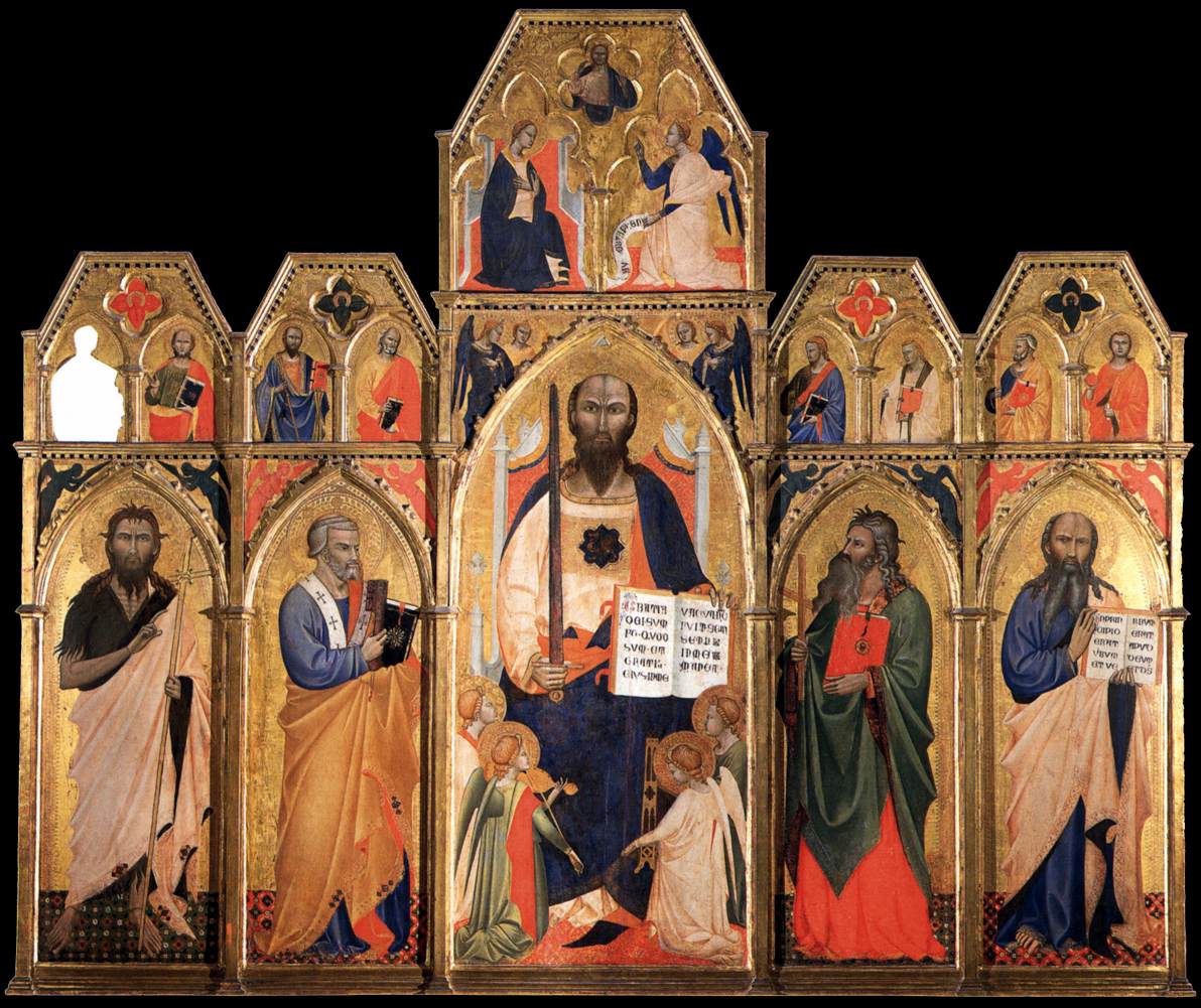 Saint Paul Enthroned with Saints and Angels