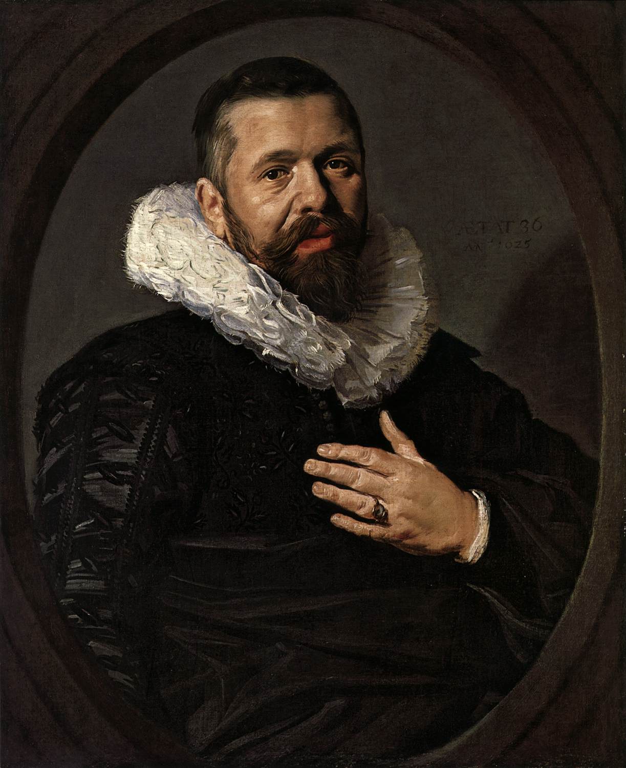 Retrato de un Hombre Barbudo con un Ruff