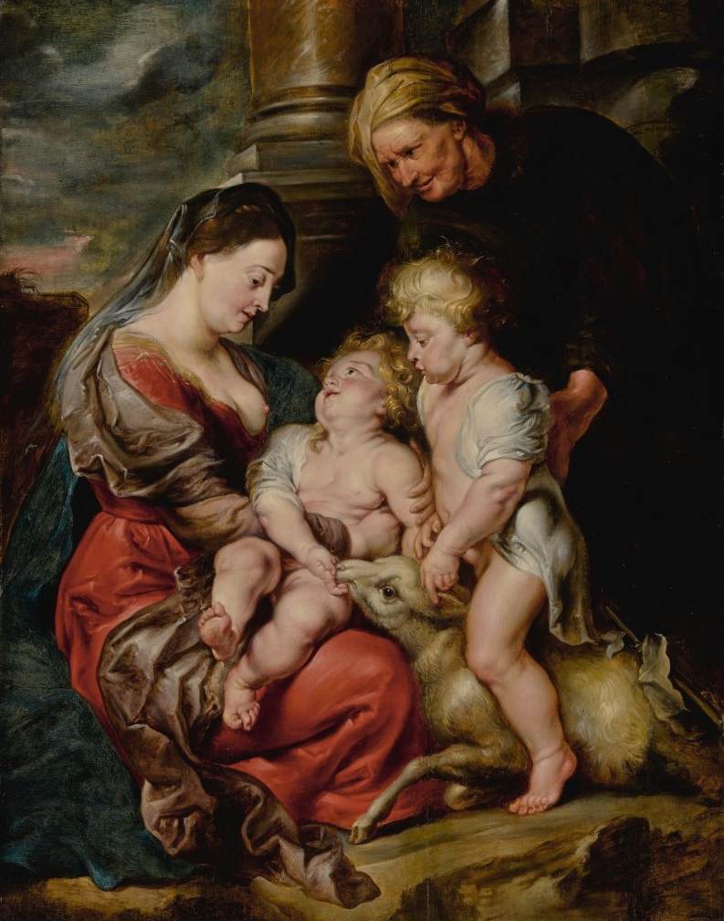 Die Jungfrau und das Kind mit Santa Isabel und Juan Bautista