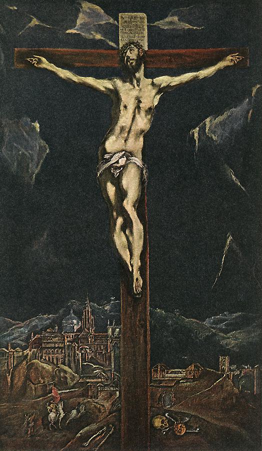 Christus in Qual am Kreuz