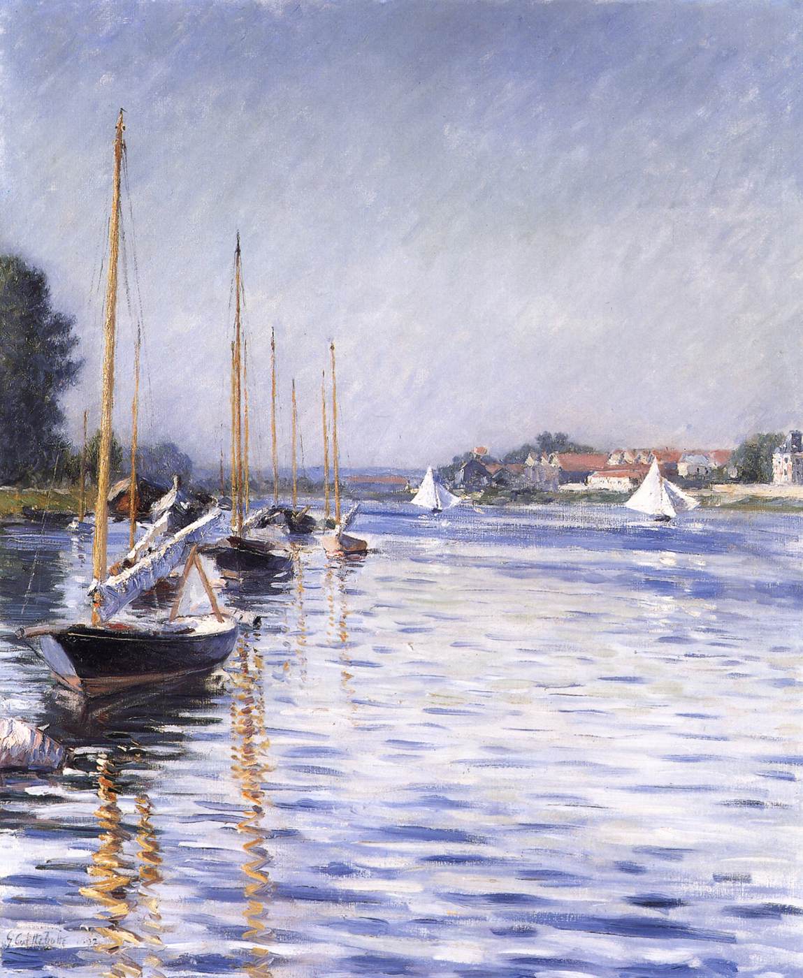 Schiffe in der Seine in Argenteuil