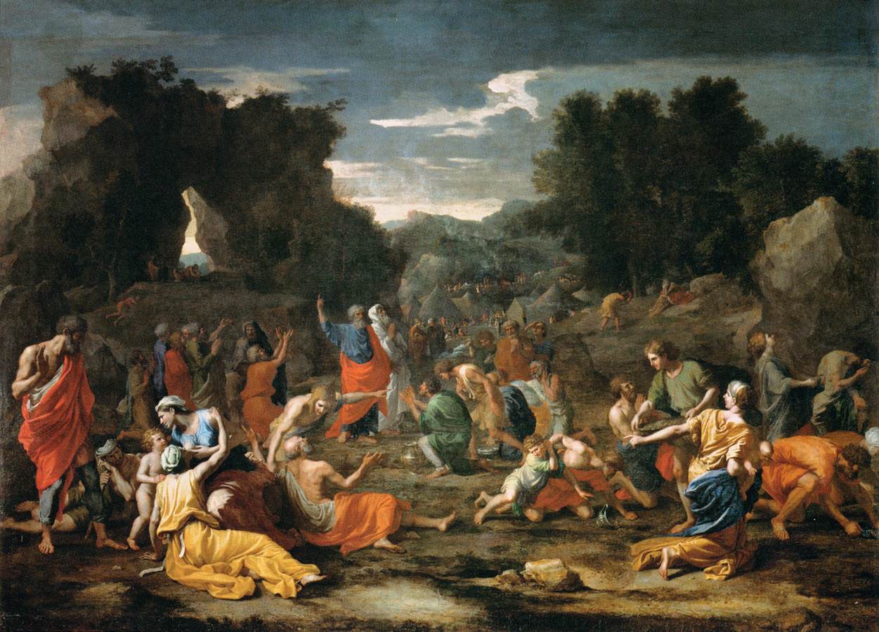 Jews Gathering Manna in the Desert