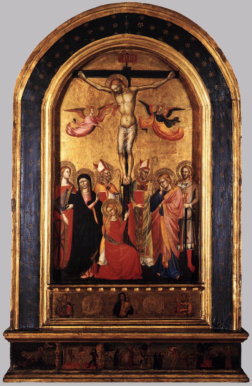 La Crucifixión con La Virgen y Los Santos