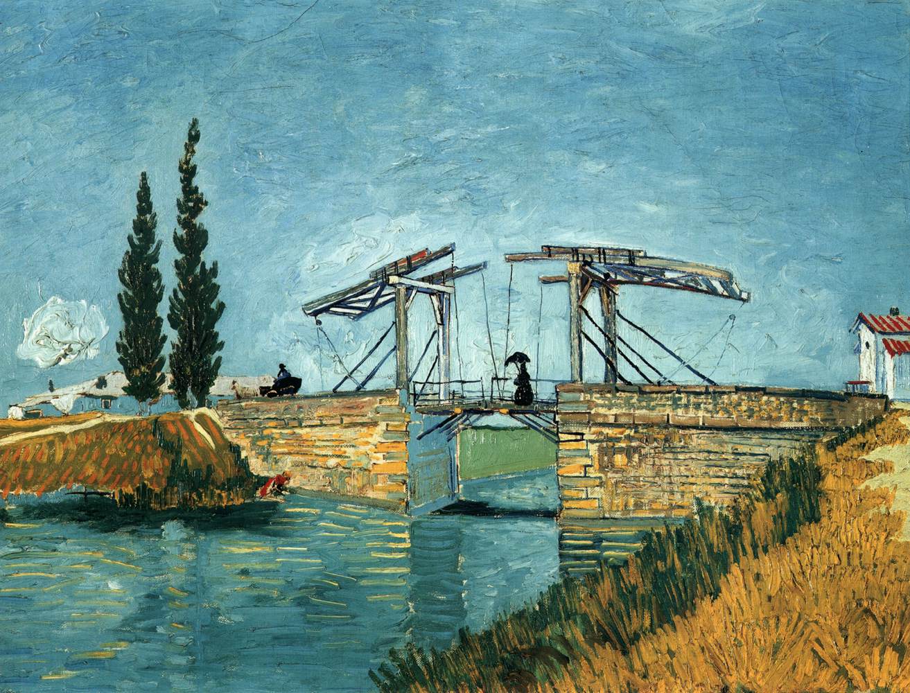 Die Brücke in Langlois in der Nähe von Arles