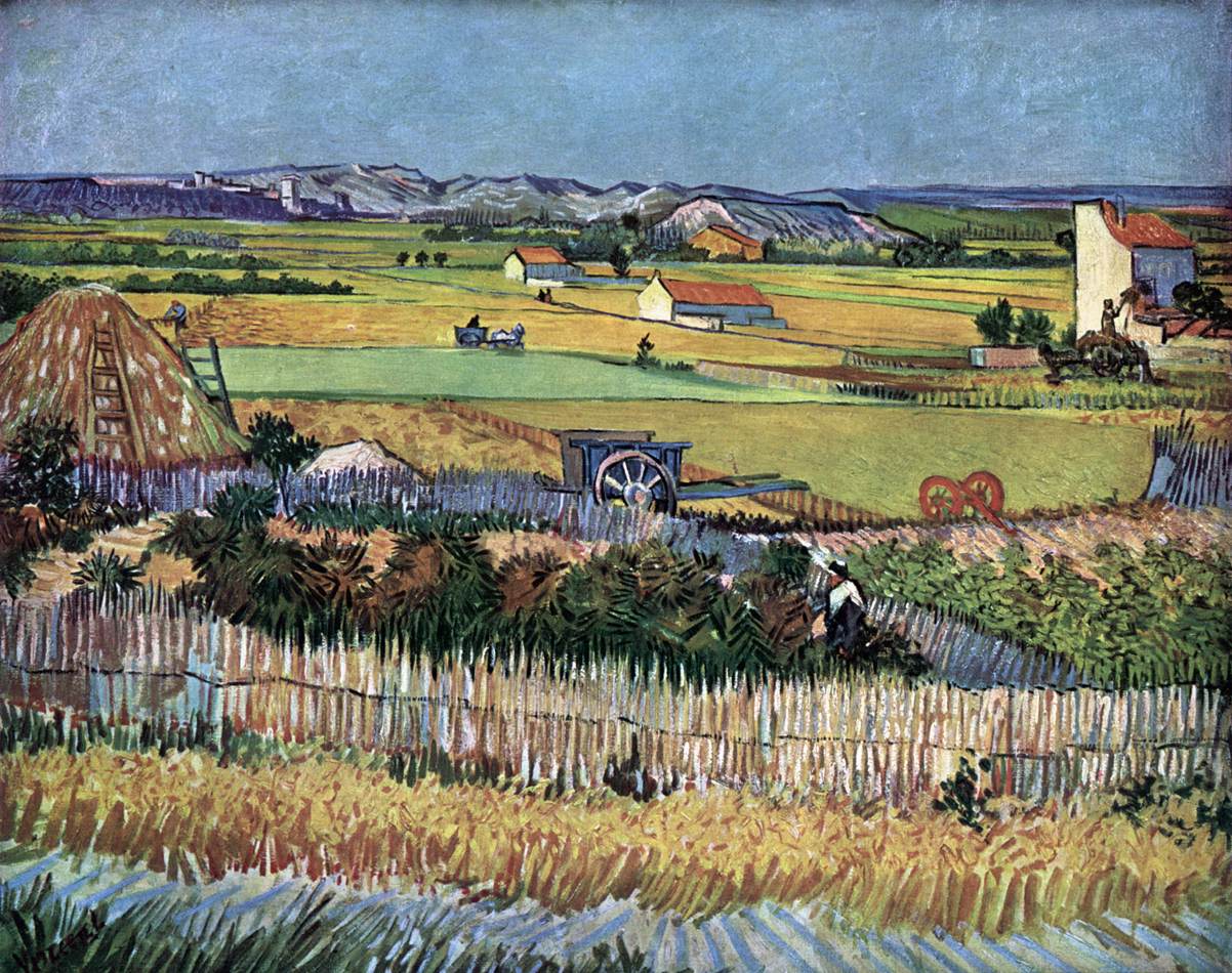 Harvest in La Crau (The Blue Carriage)