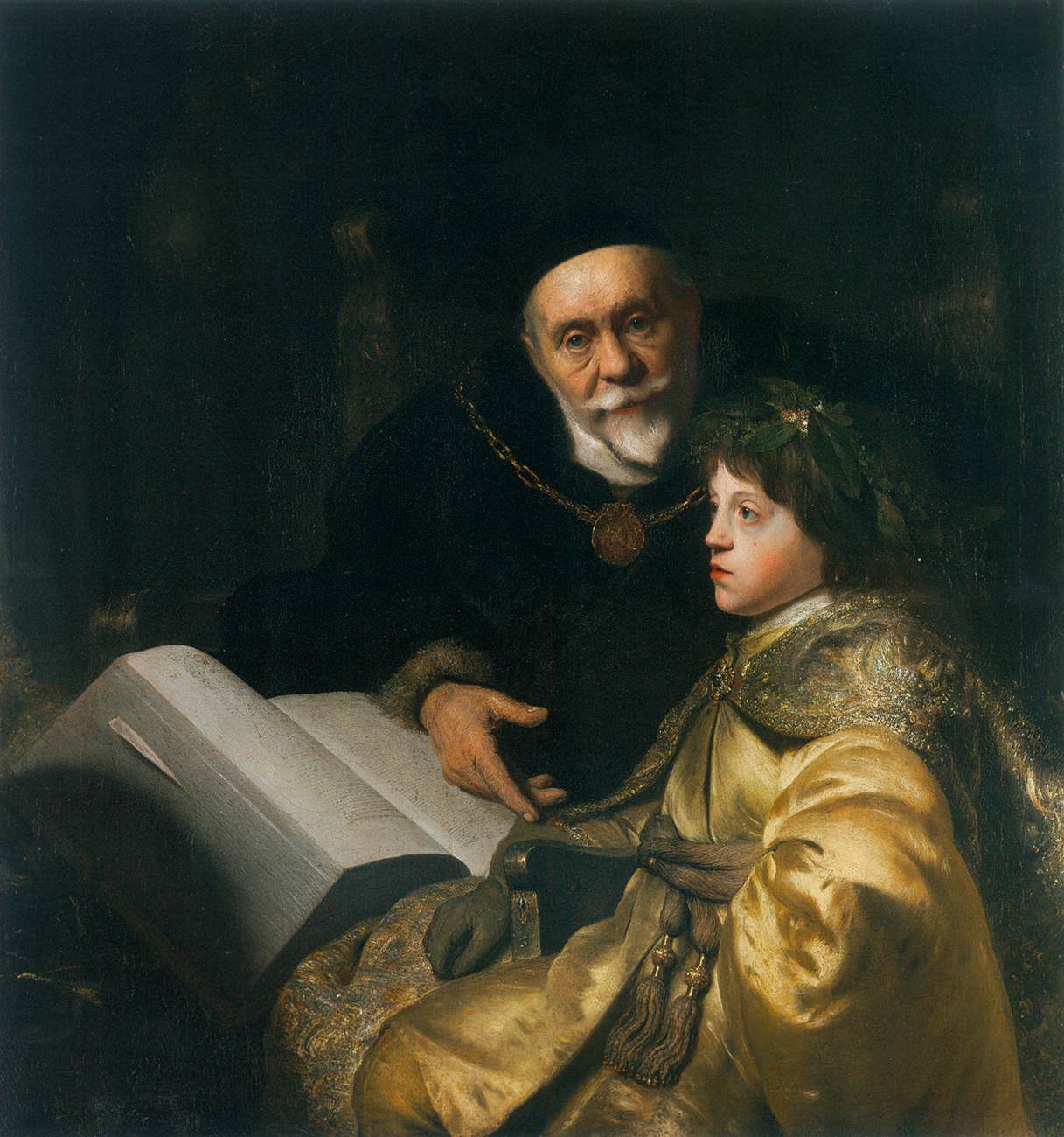 Prinz Carlos Louis mit seinem Tutor, wie Alexander Aristoteles anwies