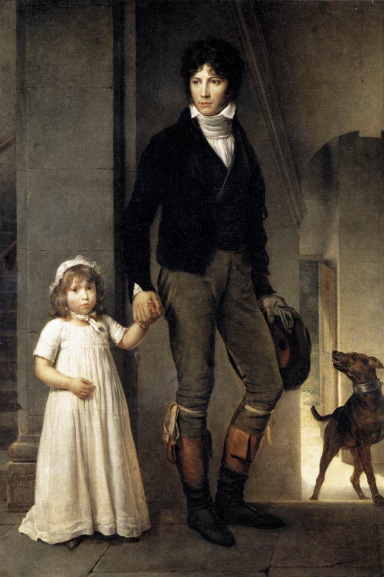 Jean-Bautista Isabey, miniaturista, com sua filha