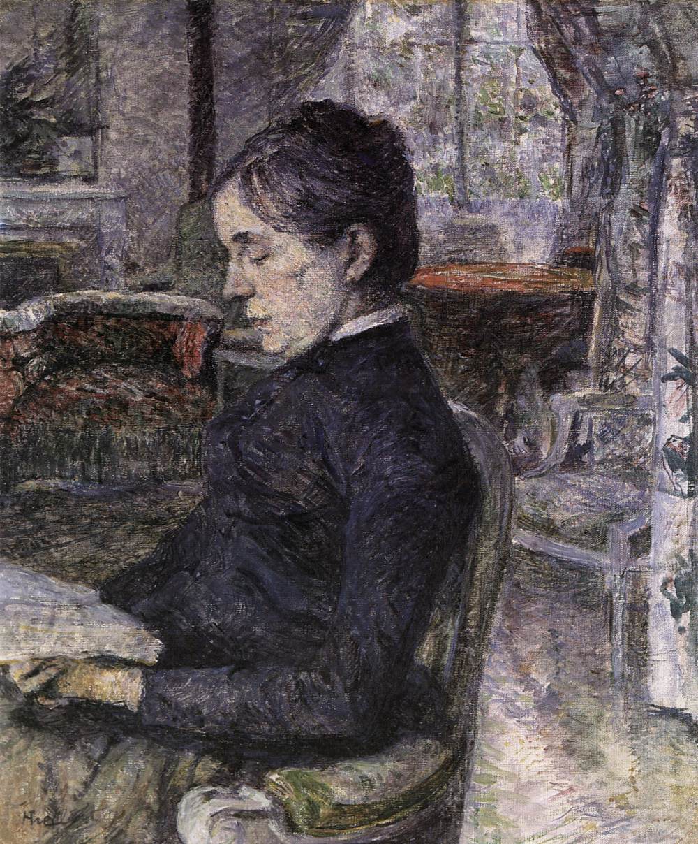 Condessa Adèle de Toulouse-Lautrec no Hall of Malromé Château