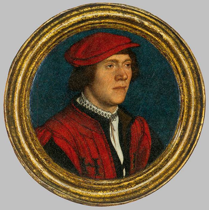 Portrait d'un homme avec une casquette rouge