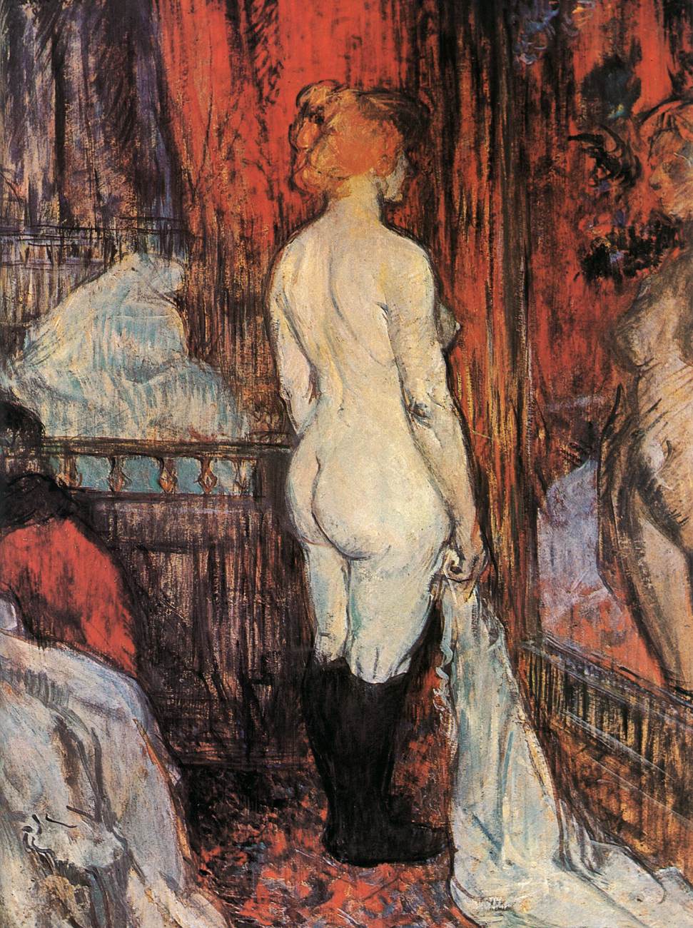 Nude in front of a mirror