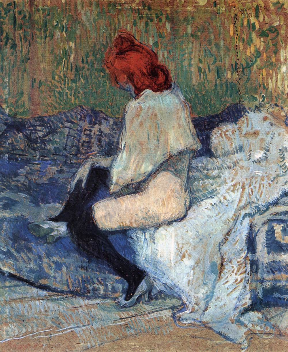 Redheaded Woman on a Sofa