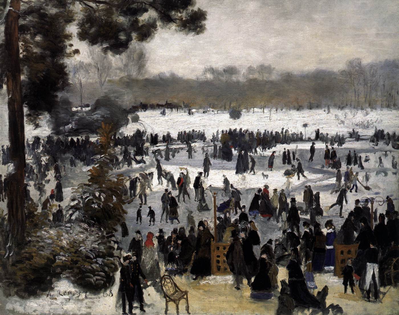 Patinadores en El Bois de Boulogne