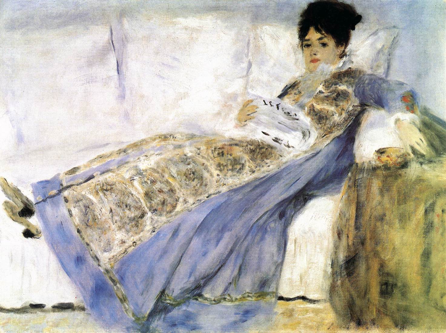 Doamna Monet Reading Le Figaro