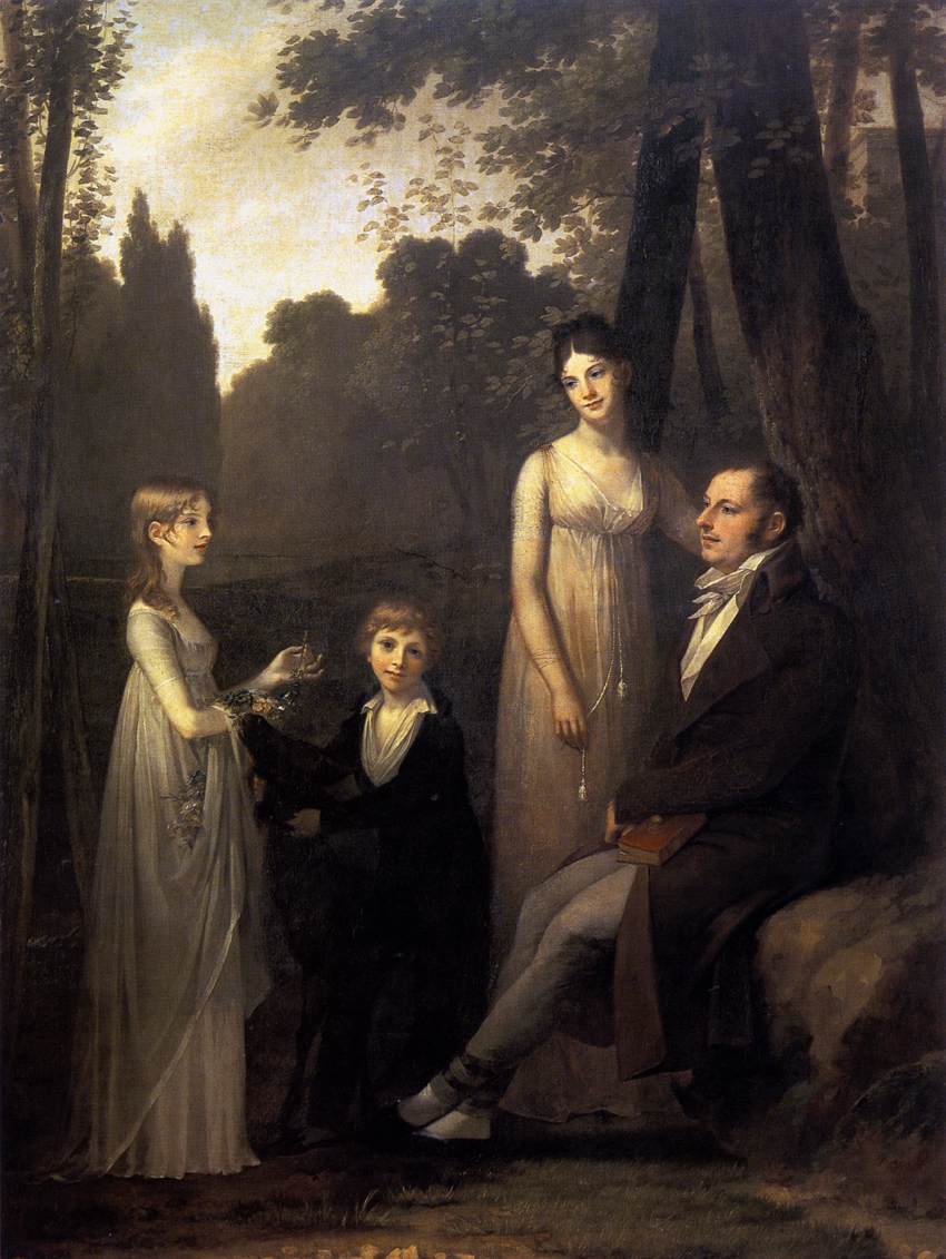 Rutger Jan Schimmelpeninck avec sa femme et ses enfants