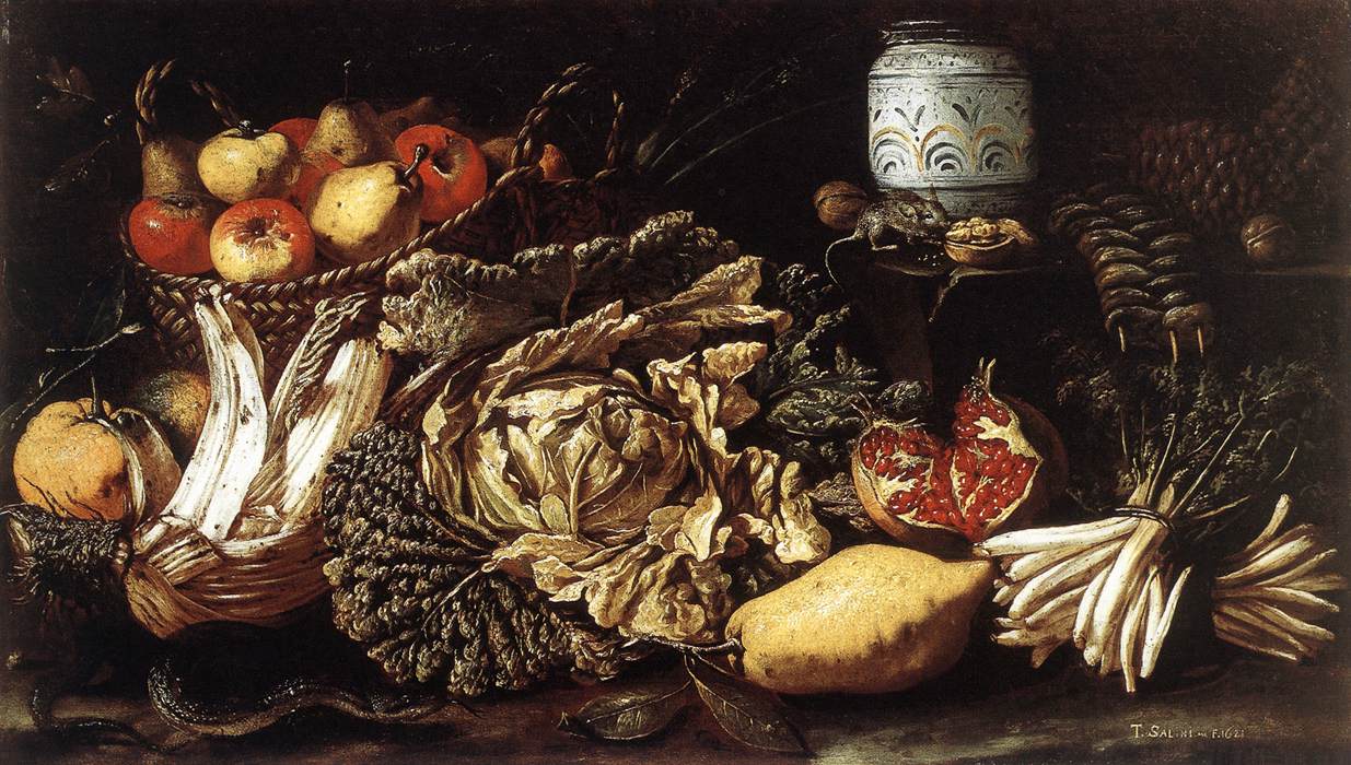 Still Life of Fruits, Vegetables and Animals