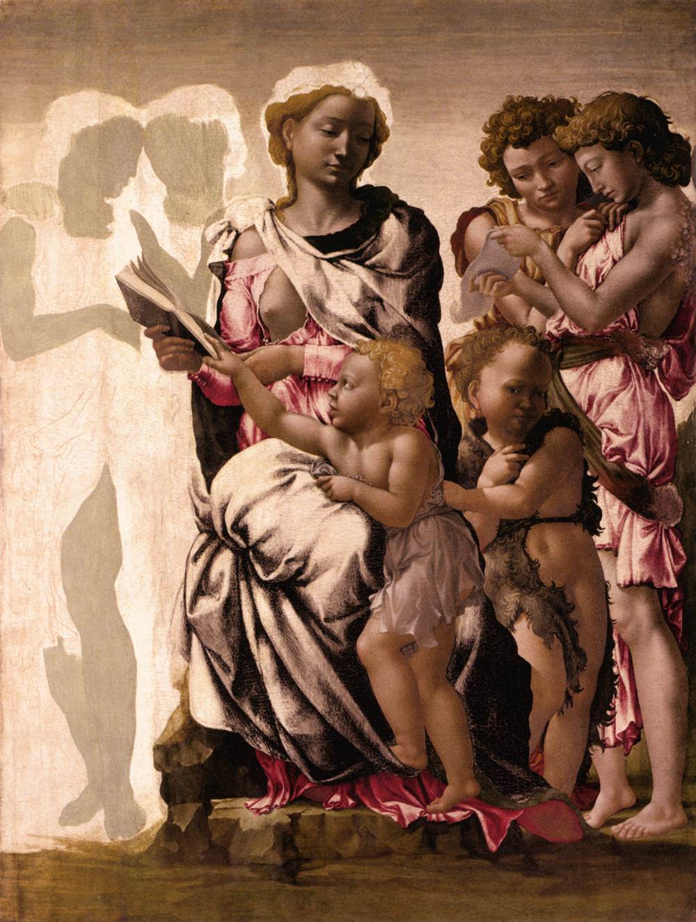 La Vierge et l'enfant avec Saint John et Angels