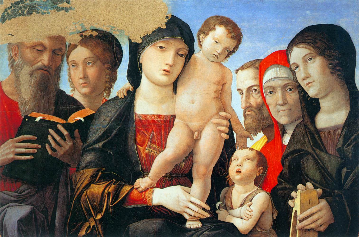 La vierge et l'enfant avec les saints