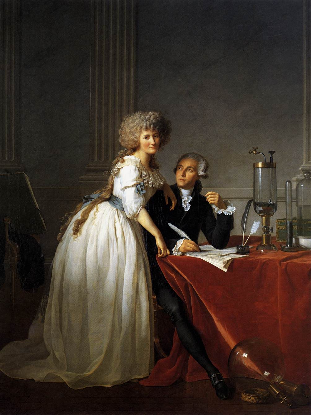 Retrato de Antoine-Laurent y Marie-Ana Lavoisier