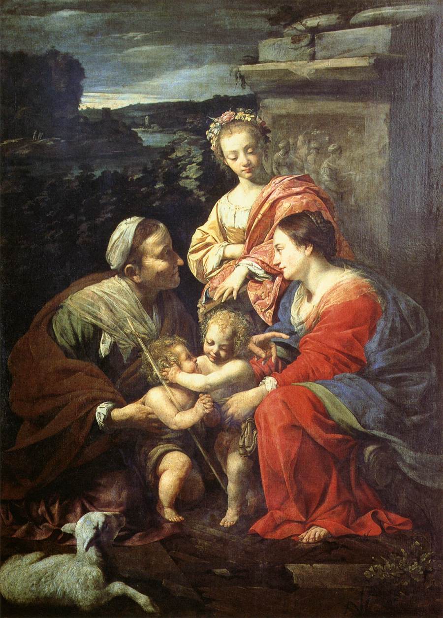 The Holy Family with Saint Elizabeth, John the Baptist and Catherine