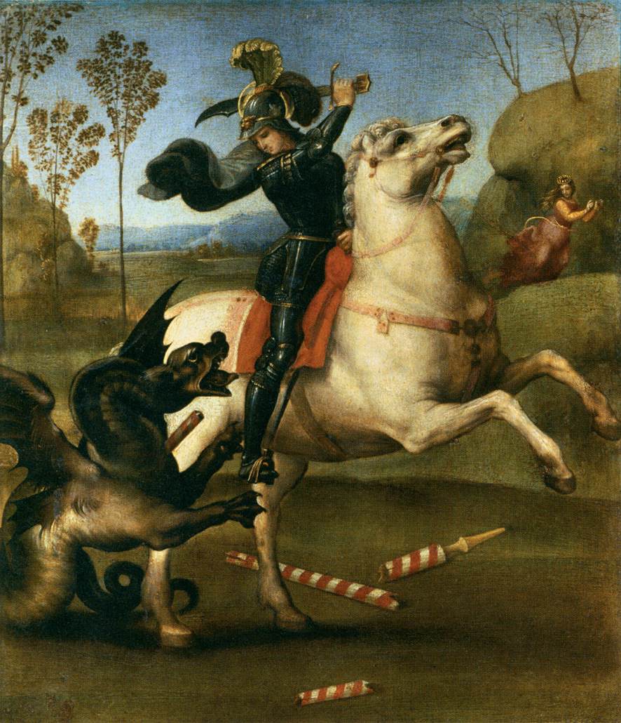 San Jorge combattant le dragon