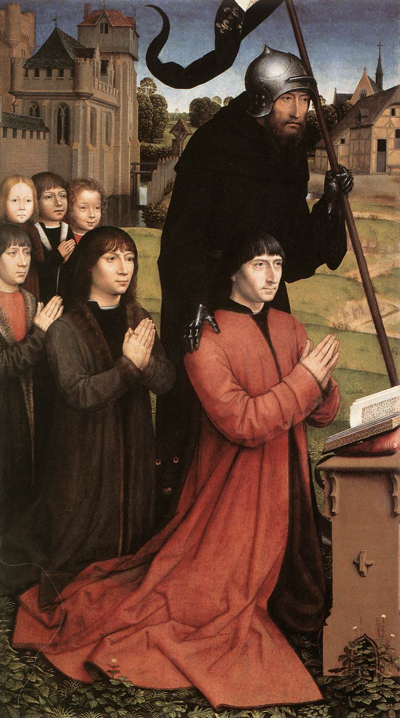 Triptych of The Moreel Family (left wing)