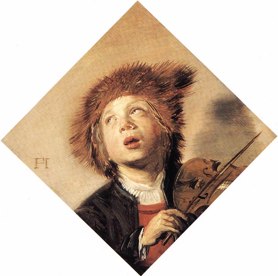 Chłopiec grający na skrzypcach