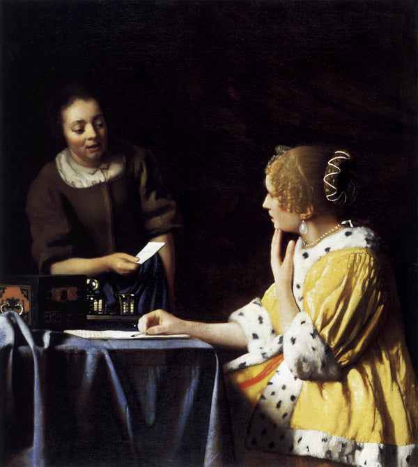 Lady with her Servant Holding a Letter