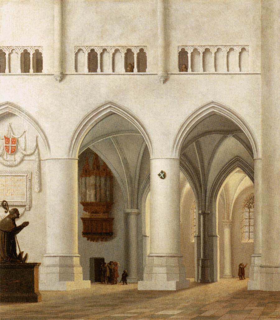 Interiør af Sint-Bavokerk i Haarlem